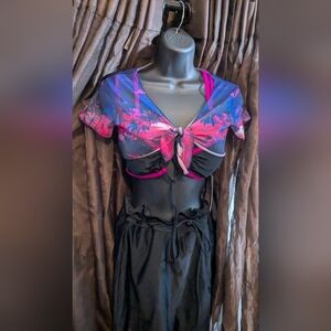 Black 4 piece swimsuit